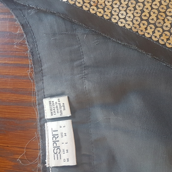 Esprit tank top with gold sequins - Picture 3 of 9